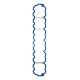 EMPACADURA TAPA VALVULA JEEP CHEROKEE XJ 242 4.0 (VICTOR REINZ) 53020758AA