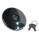 TAPA GASOLINA UNIVERSAL CROMADA CON LLAVE
