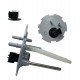 TAPA BOMBA GASOLINA AVEO OPTRA (CONECTOR 6 PINES) (2 PICOS 1 MANGUERA) (TAPA PLASTICA) (96476115) (ANCOV)