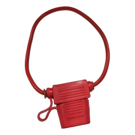 PORTA FUSIBLE MODERNO ESTANDAR CERAMICA CON TAPA ROJO (TAIWAN) SQ-101/SQ2223
