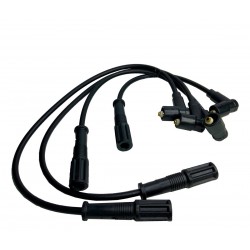 CABLE DE BUJIA FIAT PALIO 1.4/FIAT UNO FIRE 1.3-1.4/FORZA 1.4 8V (CAP) (4 CABLES CHUPON DE GOMA) 55187805