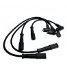 CABLE DE BUJIA FIAT PALIO 1.4/FIAT UNO FIRE 1.3-1.4/FORZA 1.4 8V (ASSTY) (4 CABLES CHUPON DE GOMA) 55187805
