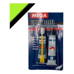 PEGA EPOXY ACERO PLASTICO 20 GRAMOS (2 TUBOS) (MEGA)