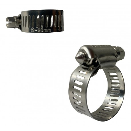ABRAZADERA METALICA MANGUERA ACERO INOXIDABLE (13MM-23MM) (PROFIX - COVALCA)