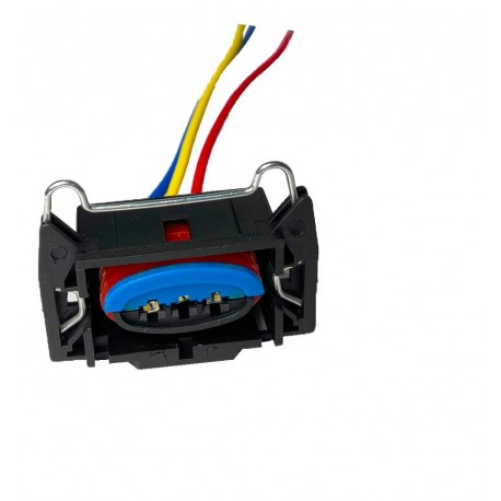 CONECTOR BOBINA FIESTA/ECOSPORT/KA 3 PINES NEGRO OVALADO CON CLIP