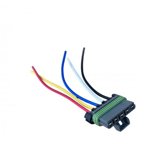 CONECTOR TAPA BOMBA GASOLINA CORSA (5 PINES) (TAPA METALICA)