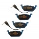 PASTILLAS DELANTERAS FOX/SPACEFOX/JETTA/BORA (MHW) (SEMI-METALICAS) WP8701