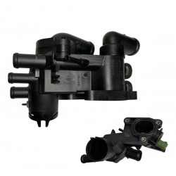 TERMOSTATO COMPLETO PLASTICO FOX/SPACEFOX/CROSSFOX/POLO/IBIZA (INCLUYE SENSOR TEMPERATURA CONECTOR 4 PINES) (ANCOV)