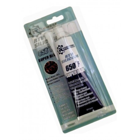 SILICON ALTA TEMPERATURA AZUL RTV SUPER BLUE (650°F) (85 GRAMOS) (RUSHMORE)
