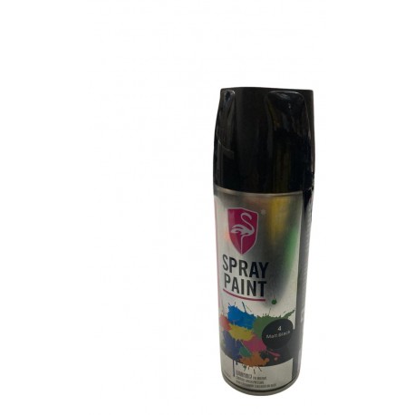 PINTURA NEGRO MATE SPRAY 450 ML(FLAMINGO) F056-4