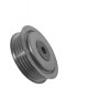 POLEA TENSORA CORREA UNICA TERIOS 1.3 (TOYOTA) (METALICA ACANALADA) (10.5MM DIAMETRO INTERNO, 75MM DIAMETRO EXTERNO,19.5MM A