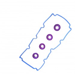 EMPACADURA TAPA VALVULA NEON 2.0 AÑO 00-05 (EMPACADURA GOMA AZUL) CON SELLOS DE BUJIA MORADOS (FRACO) VS-536-2GR